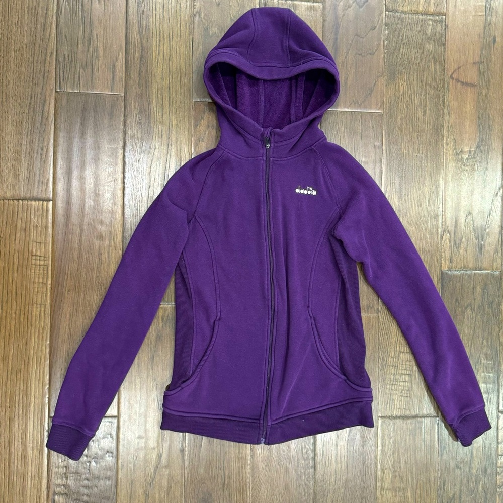 Kids Diadora Zip Up Hoodie Sweater